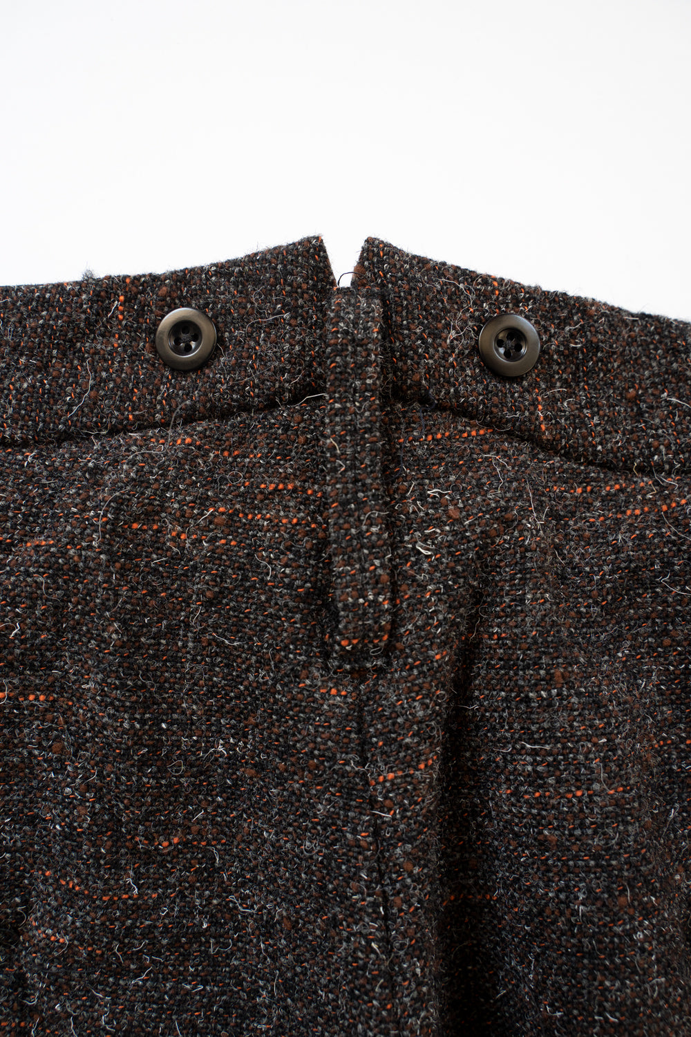 【ラスト1点】Cut Off Bold Straight Trousers（MIX BROWN）