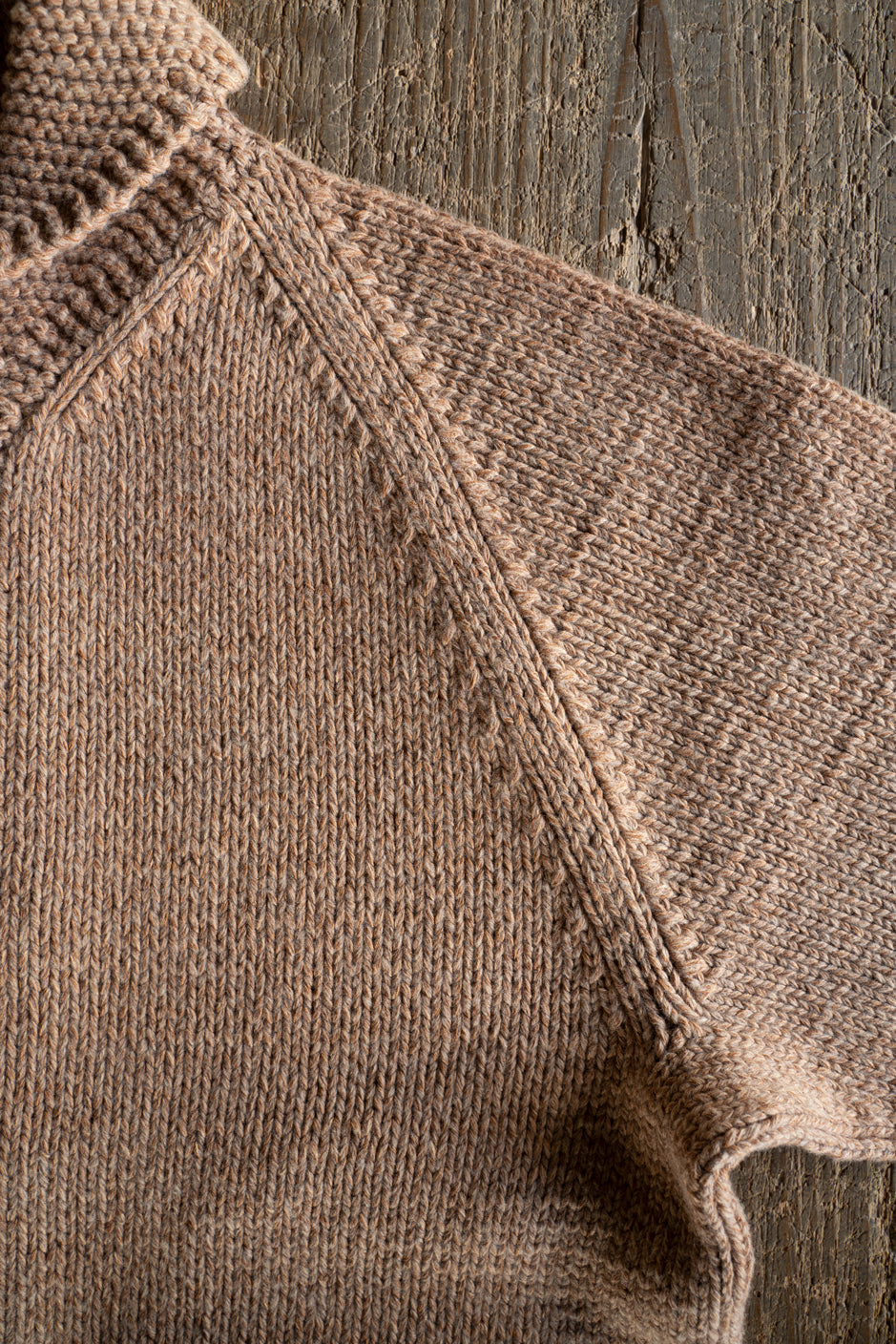 【ラスト1点】Cotton/Papar/Wool HAND KNITTING cowichan sweater(KAKISHIBU)