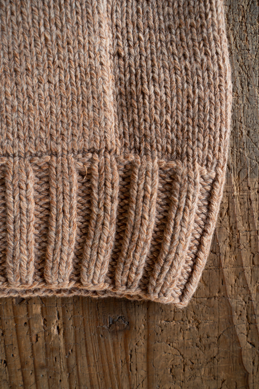 【ラスト1点】Cotton/Papar/Wool HAND KNITTING cowichan sweater(KAKISHIBU)