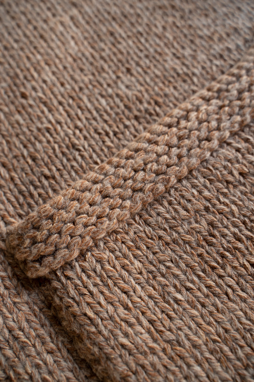 【ラスト1点】Cotton/Papar/Wool HAND KNITTING cowichan sweater(KAKISHIBU)