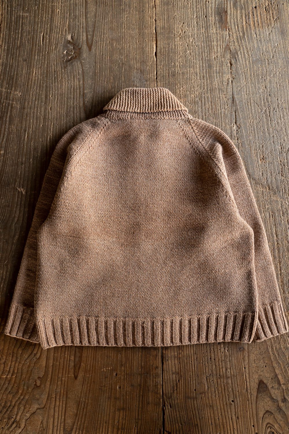 【ラスト1点】Cotton/Papar/Wool HAND KNITTING cowichan sweater(KAKISHIBU)