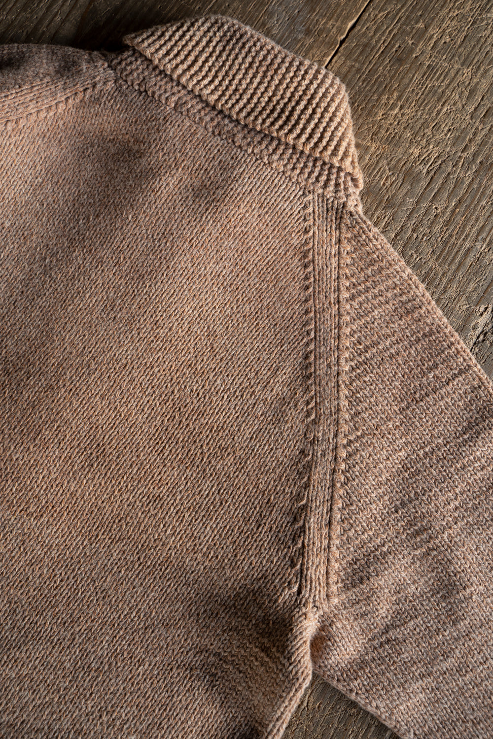 【ラスト1点】Cotton/Papar/Wool HAND KNITTING cowichan sweater(KAKISHIBU)