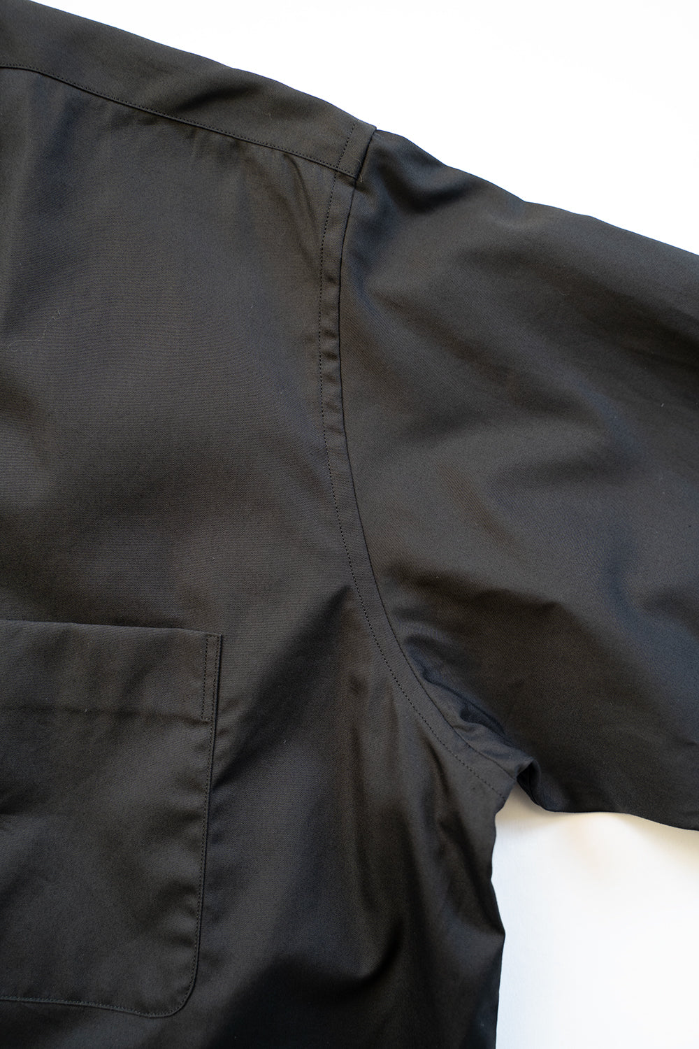 【ラスト1点】SH04B ブロードボックスNEWワイドカラーシャツ（BLACK）