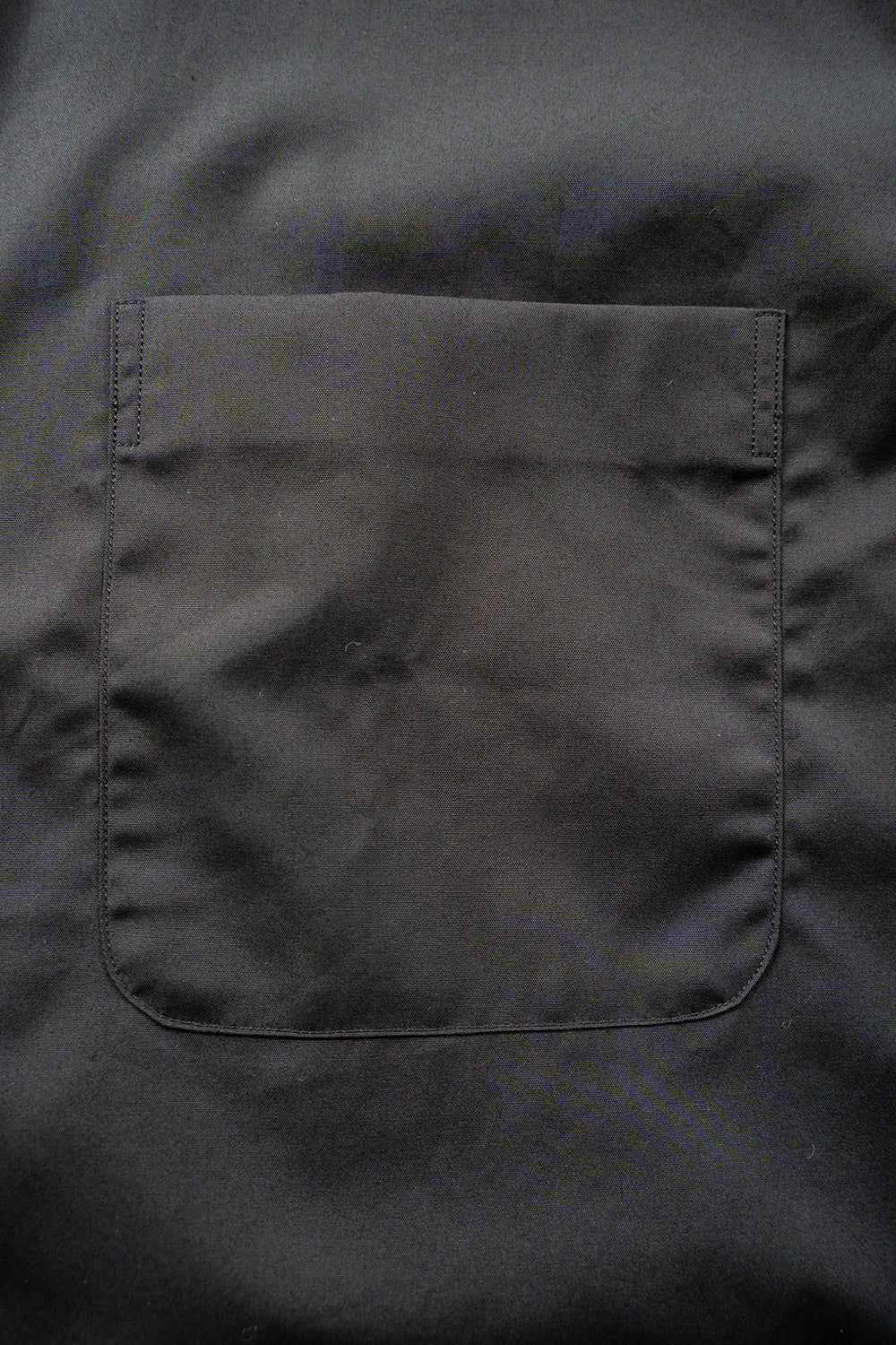 【ラスト1点】SH06B ブロードボックススタンドカラーシャツ（BLACK）