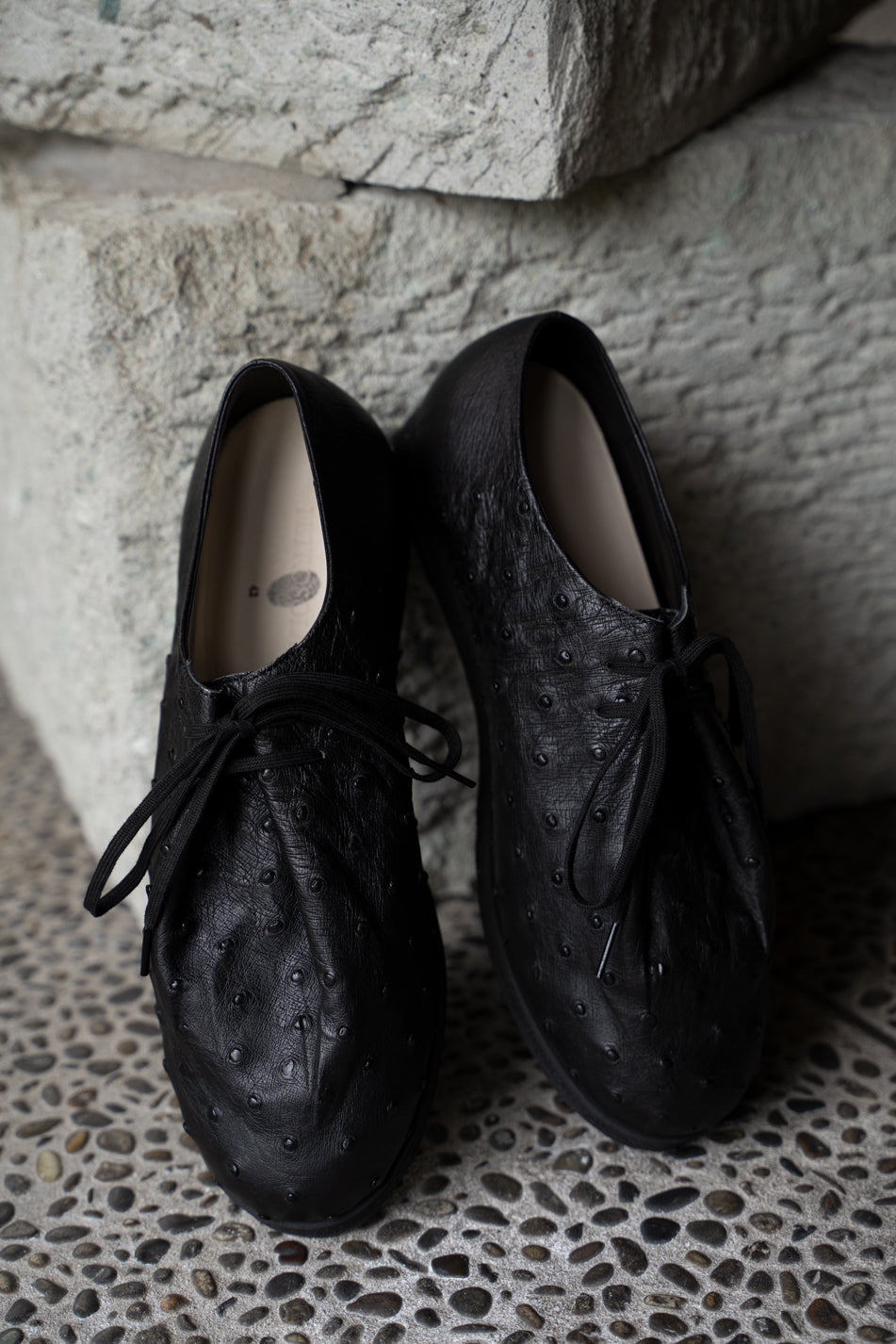 Drawstring - Ostrich（BLACK）