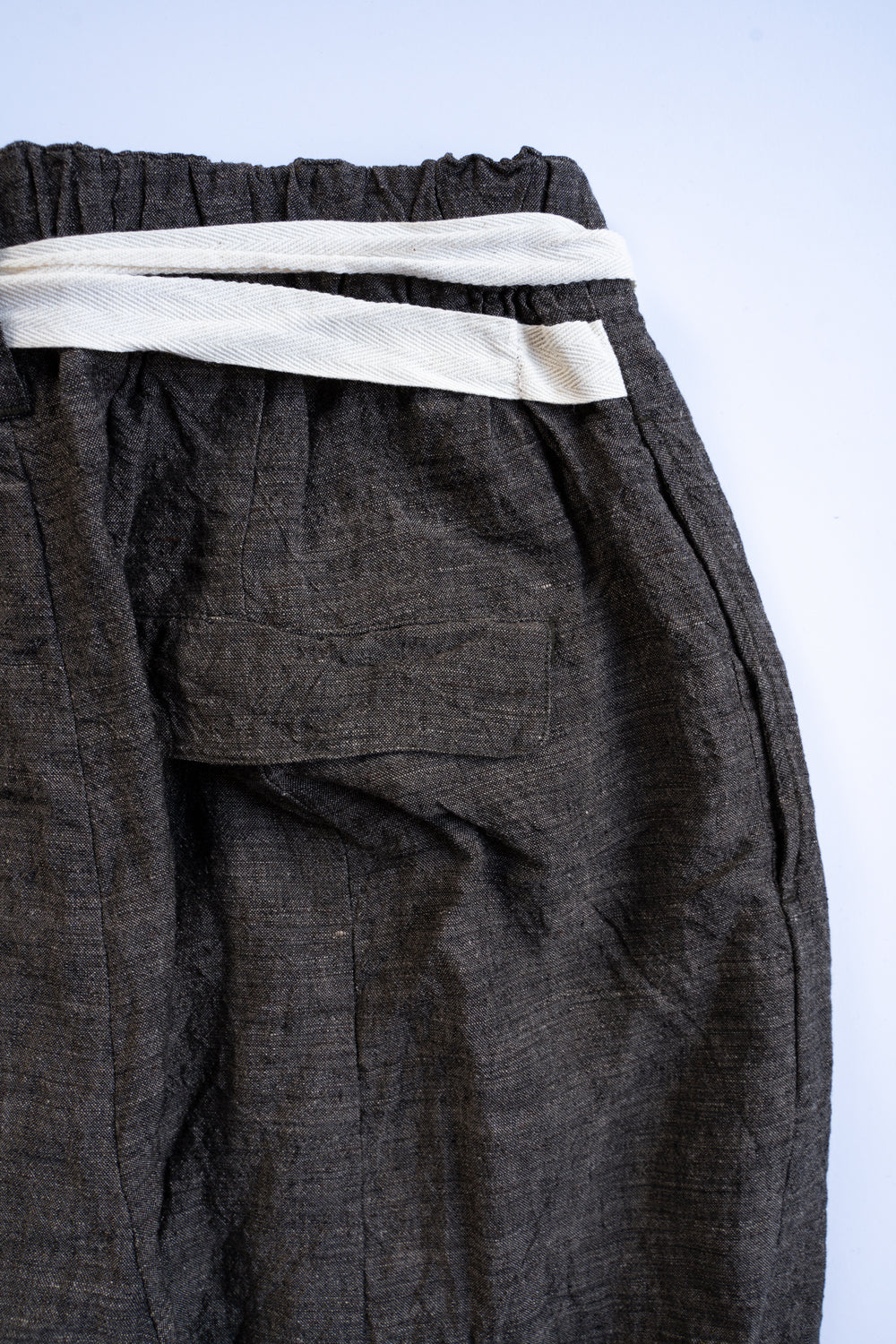 Egg Shape Easy Trousers "OVUM-LC"（BROWN）