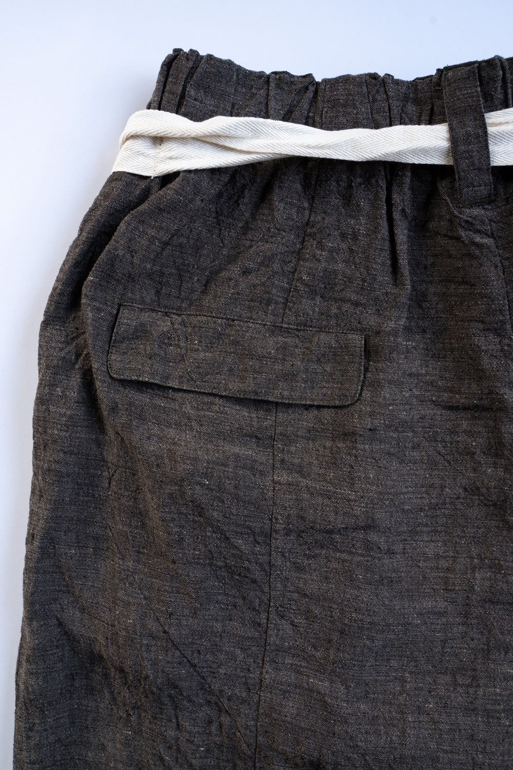 Egg Shape Easy Trousers "OVUM-LC"（BROWN）