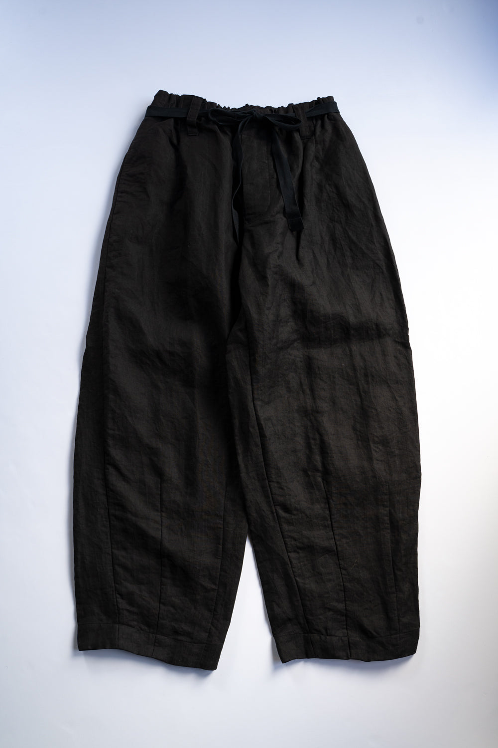 Egg Shape Easy Trousers "OVUM"-DB（BLACK）