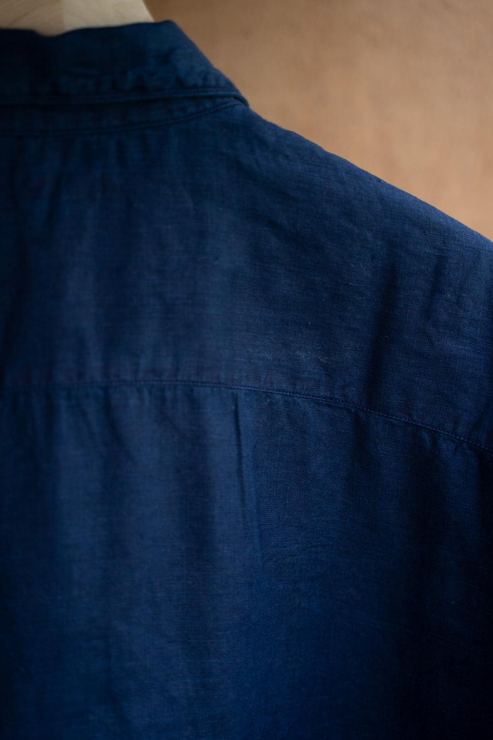 大麻シャツ 大（藍（濃））