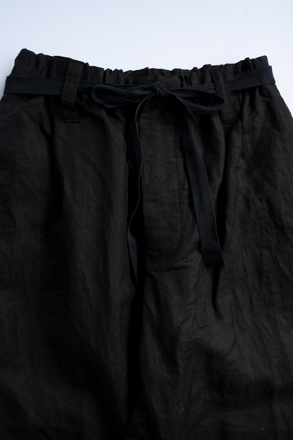 Egg Shape Easy Trousers "OVUM"-DB（BLACK）