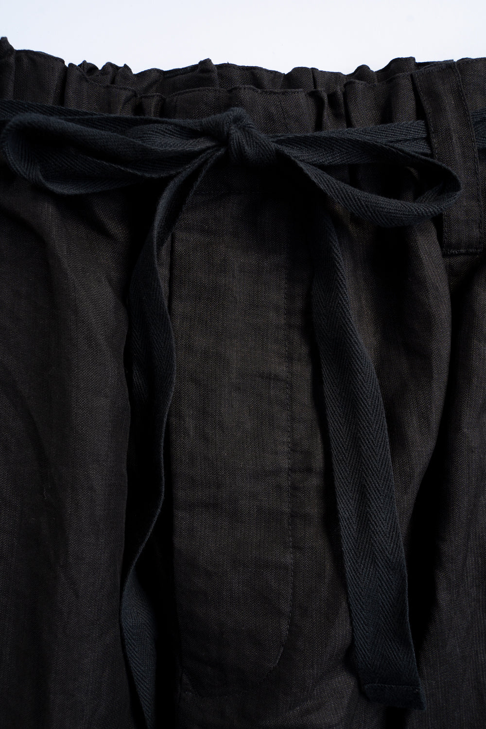 Egg Shape Easy Trousers "OVUM"-DB（BLACK）