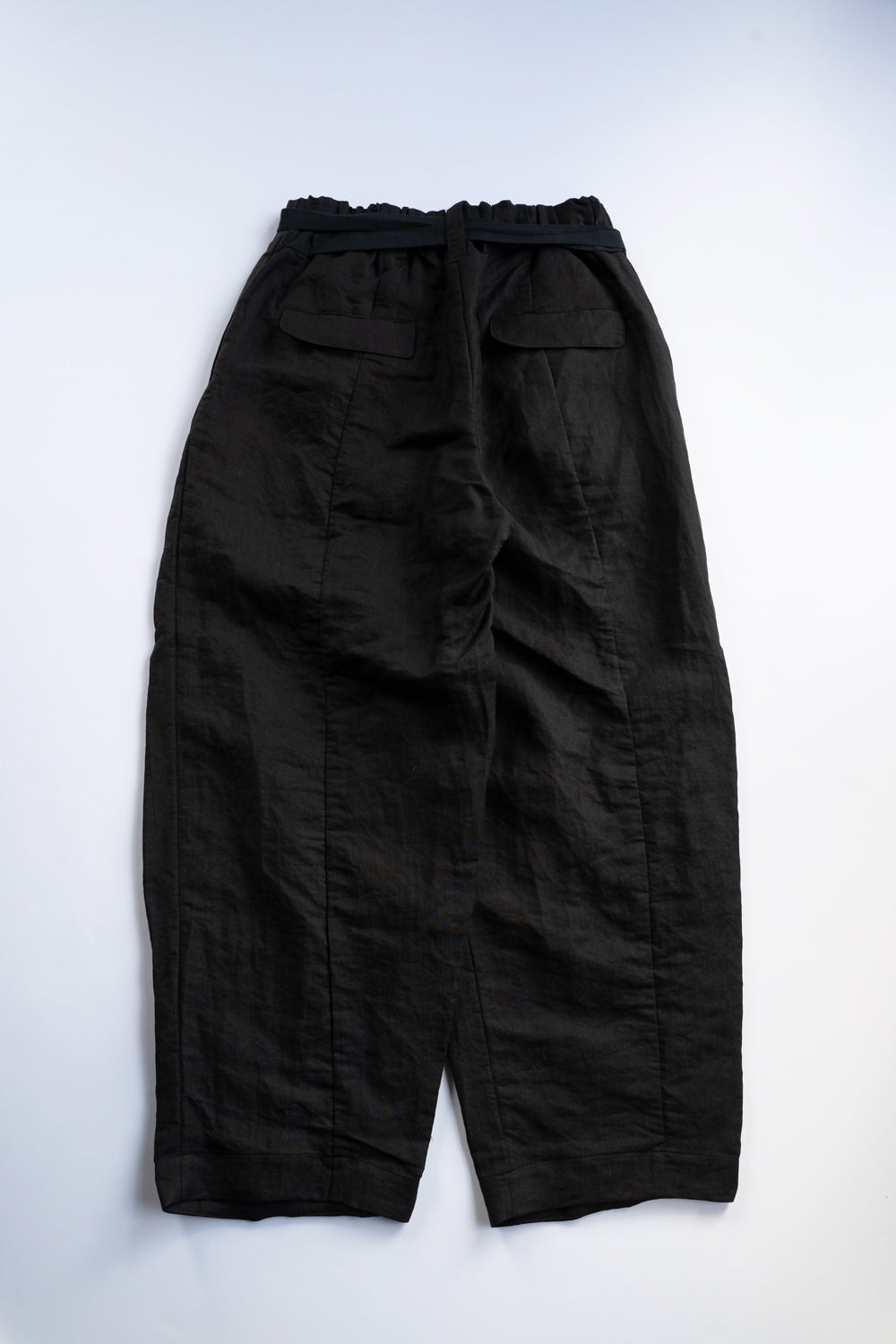Egg Shape Easy Trousers "OVUM"-DB（BLACK）