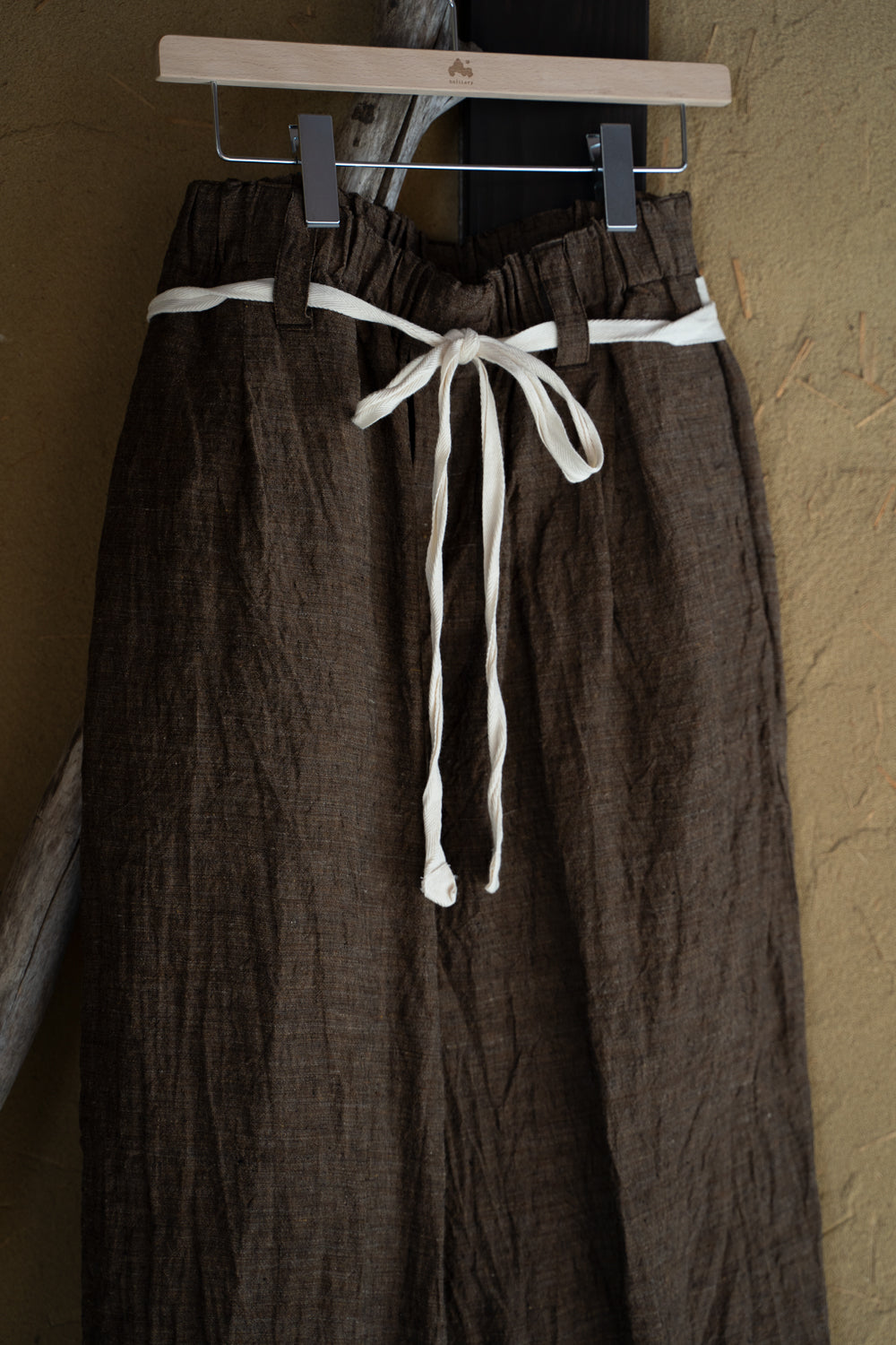 Egg Shape Easy Trousers "OVUM-LC"（SAFRON）