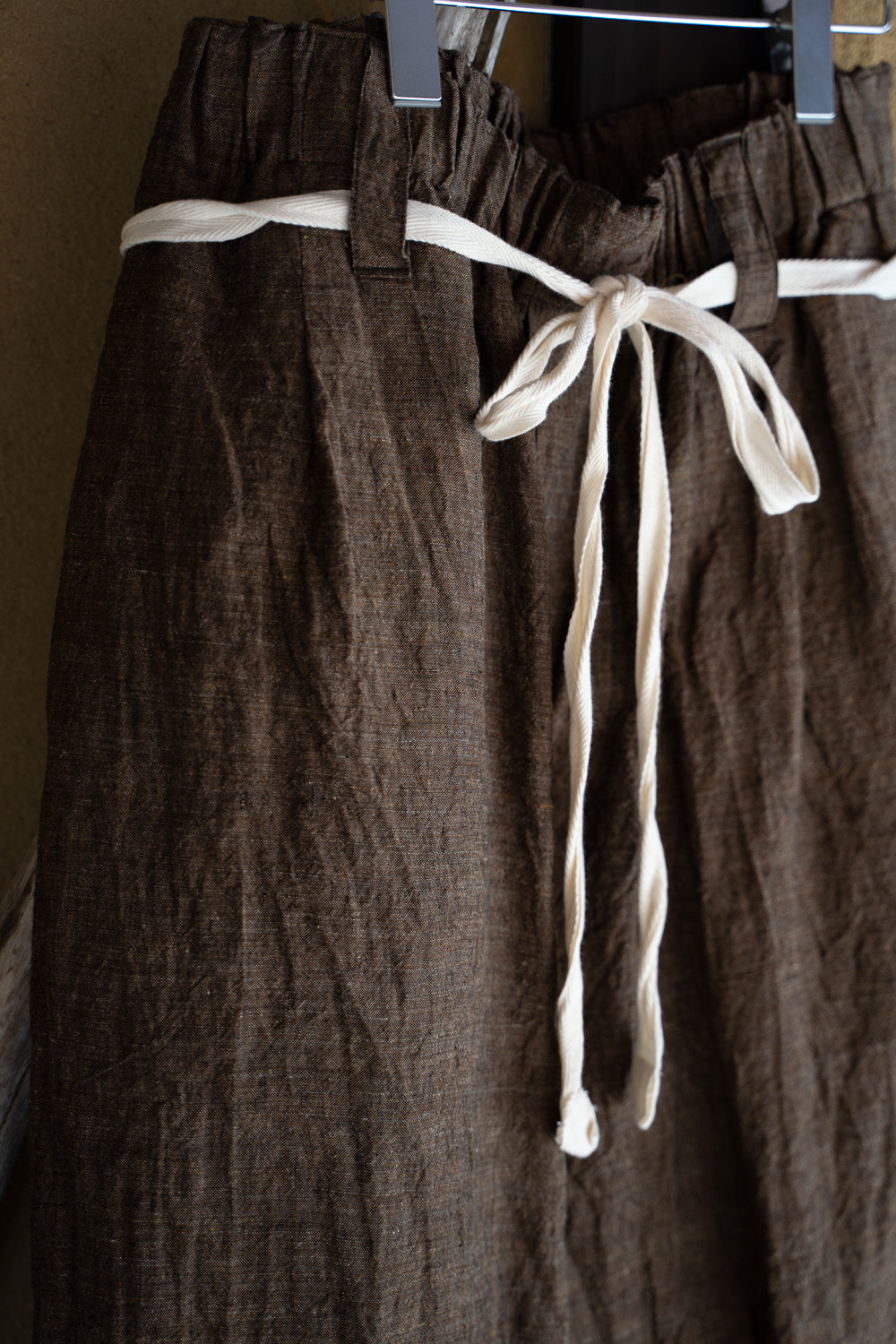 Egg Shape Easy Trousers "OVUM-LC"（SAFRON）