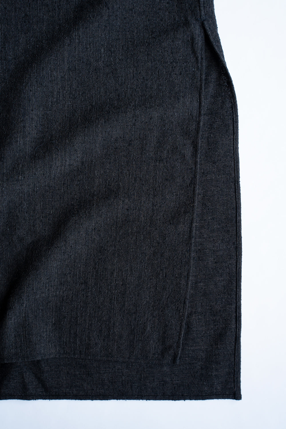 Stand Collar Long Tail Shirts"SH-042"（CACAO NIB）