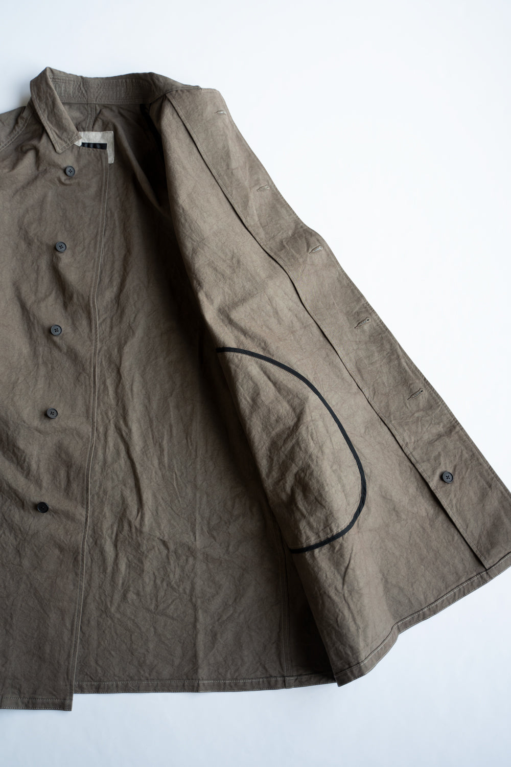 【ラスト1点】Single Layer Balmacaan Coat "GOHST Ⅱ"（DUST）