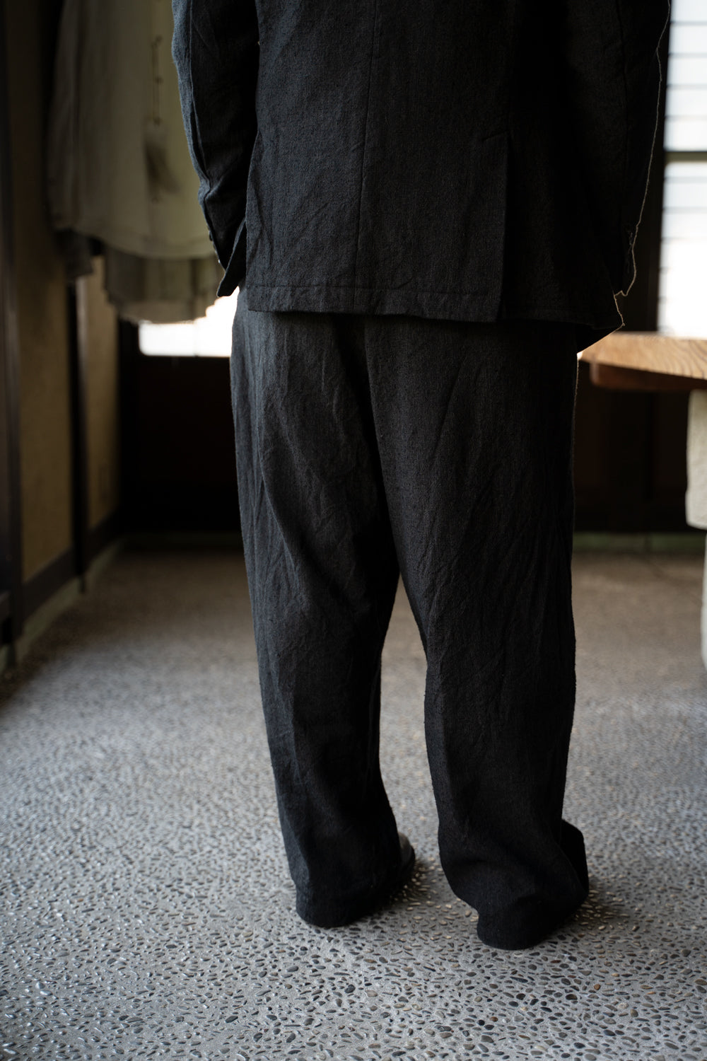 【ラスト1点】Wide and Tapered Silent Trousers"PACE"-SW（CACAO NIB）
