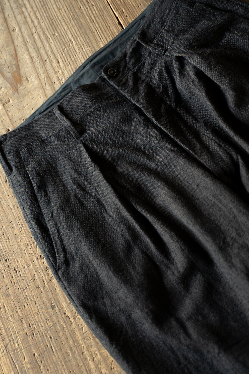 【ラスト1点】Wide and Tapered Silent Trousers"PACE"-SW（CACAO NIB）