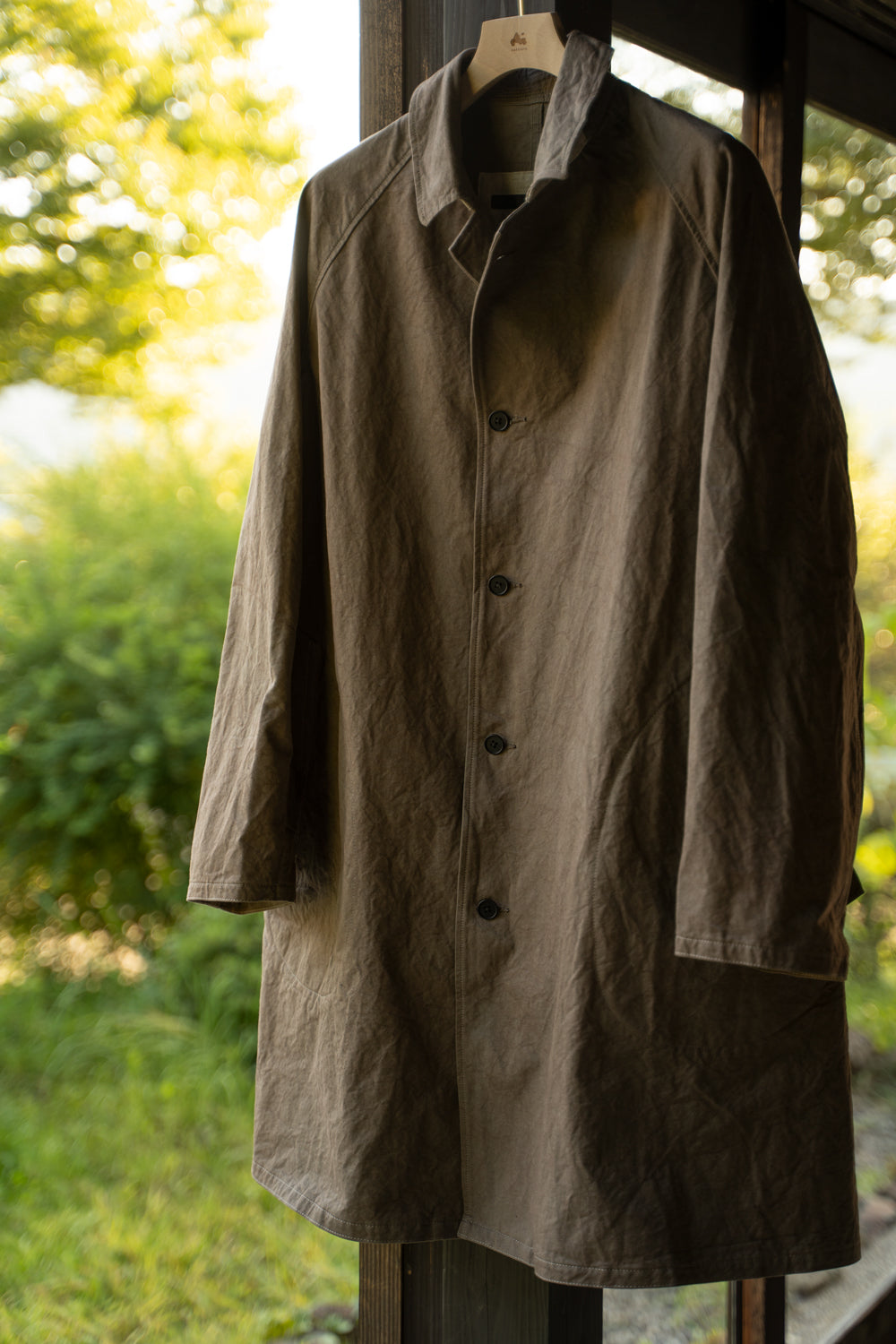【ラスト1点】Single Layer Balmacaan Coat "GOHST Ⅱ"（DUST）