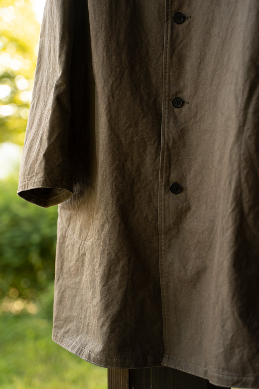 【ラスト1点】Single Layer Balmacaan Coat "GOHST Ⅱ"（DUST）