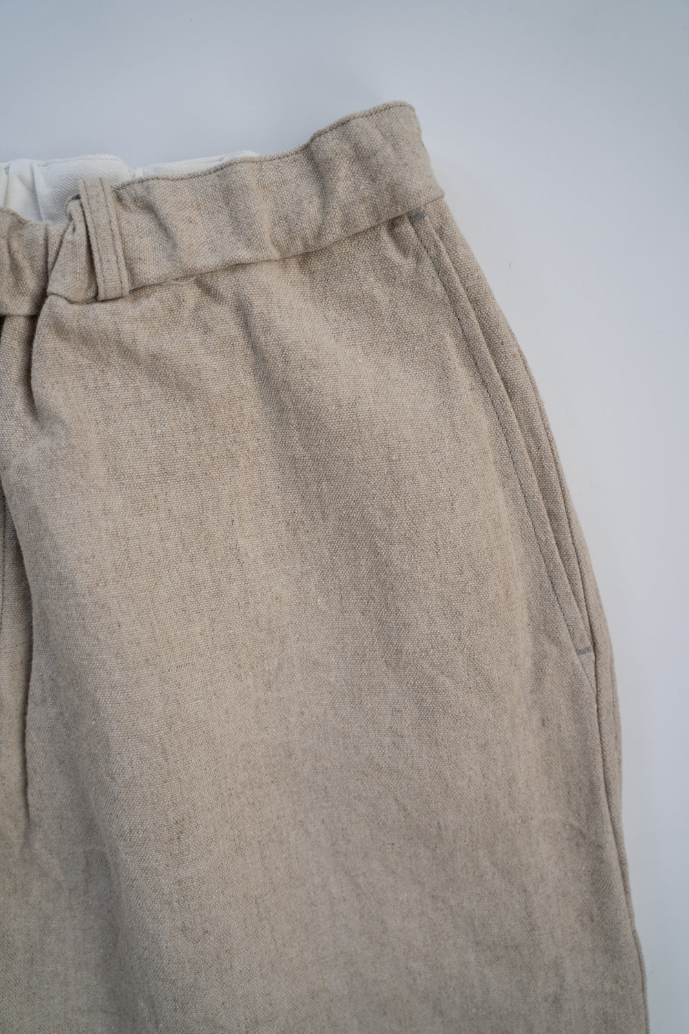 亜麻苧麻ワイドパンツ(生成)