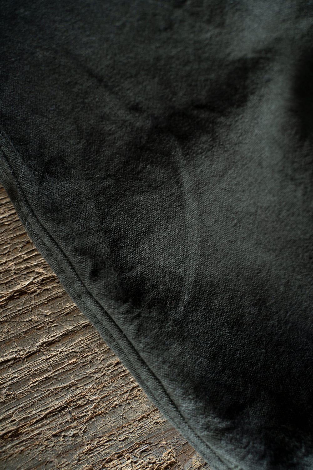 亜麻苧麻ワイドパンツ(濃緑)