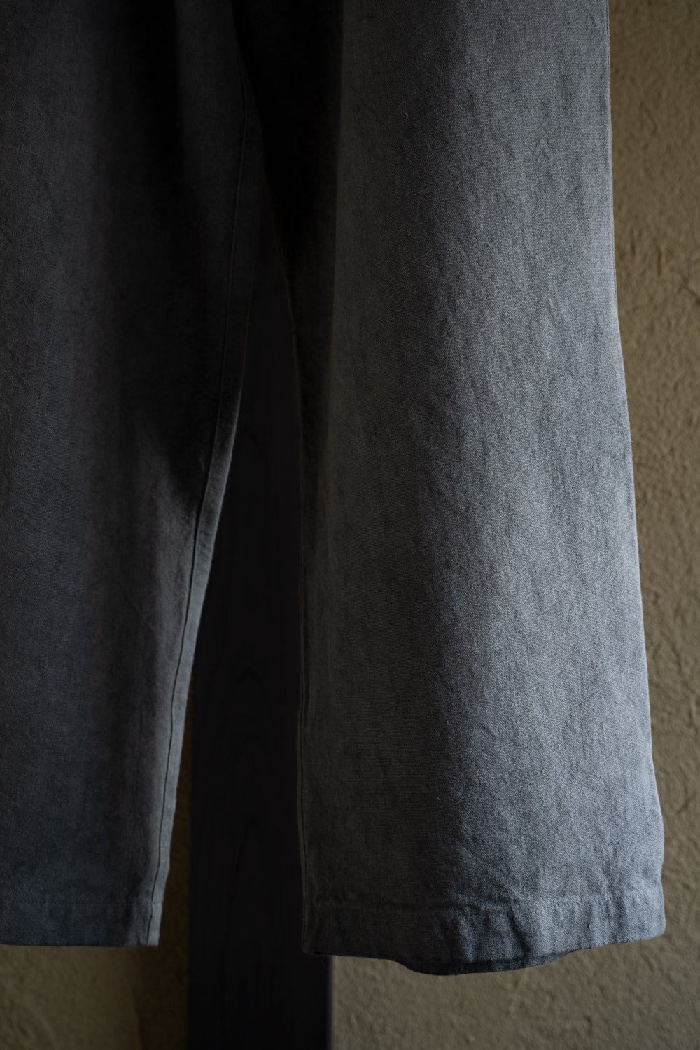 亜麻苧麻ワイドパンツ(薄炭)