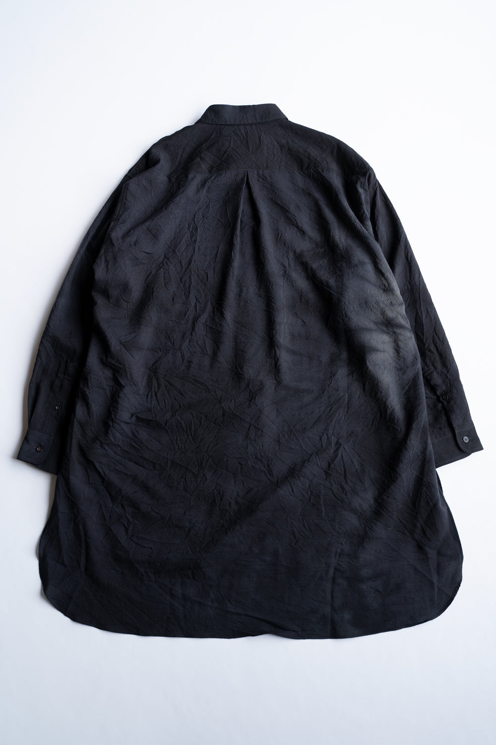 Over Sized Short Collar Shirts "SH-039"-MN（GRAY）