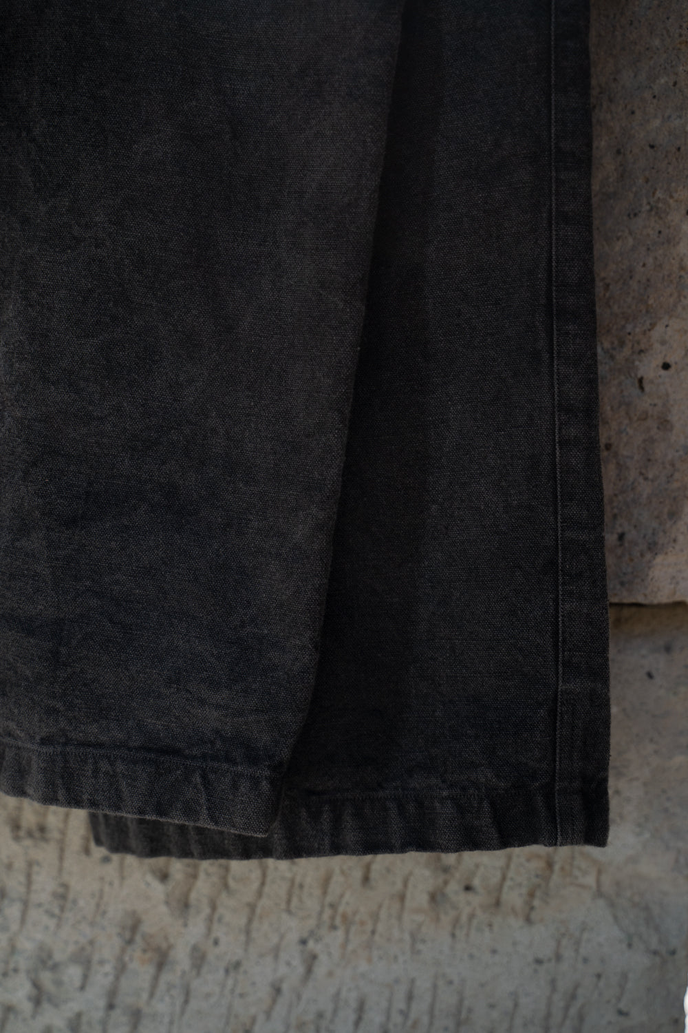 亜麻苧麻ワイドパンツ(炭)