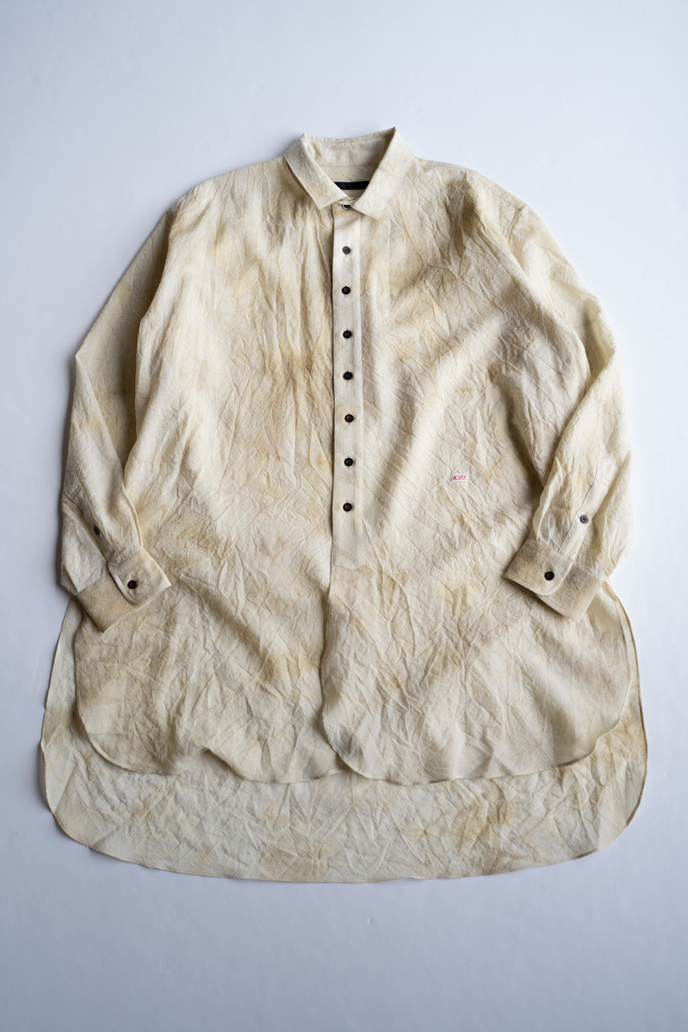 【ラスト1点】Over Sized Short Collar Shirts "SH-039"-MN（ECRU）