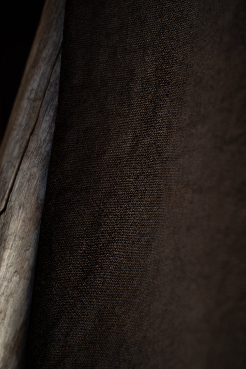 亜麻苧麻ワイドパンツ(こげ茶)