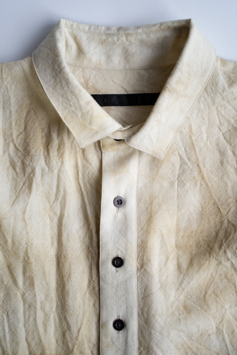 【ラスト1点】Over Sized Short Collar Shirts "SH-039"-MN（ECRU）