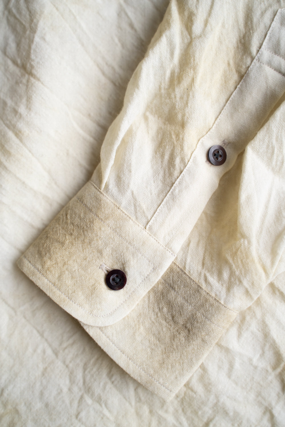 【ラスト1点】Over Sized Short Collar Shirts "SH-039"-MN（ECRU）