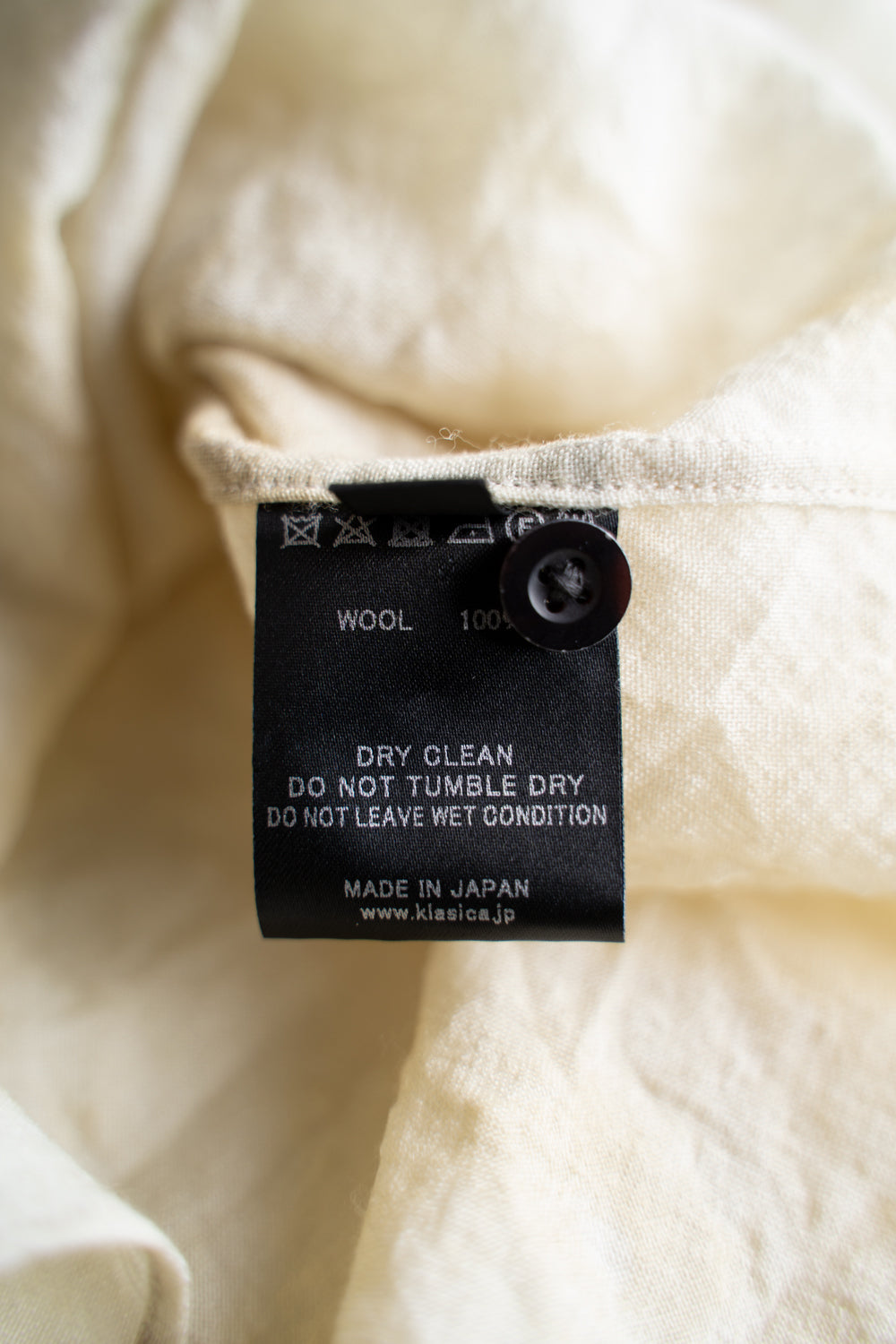 【ラスト1点】Over Sized Short Collar Shirts "SH-039"-MN（ECRU）