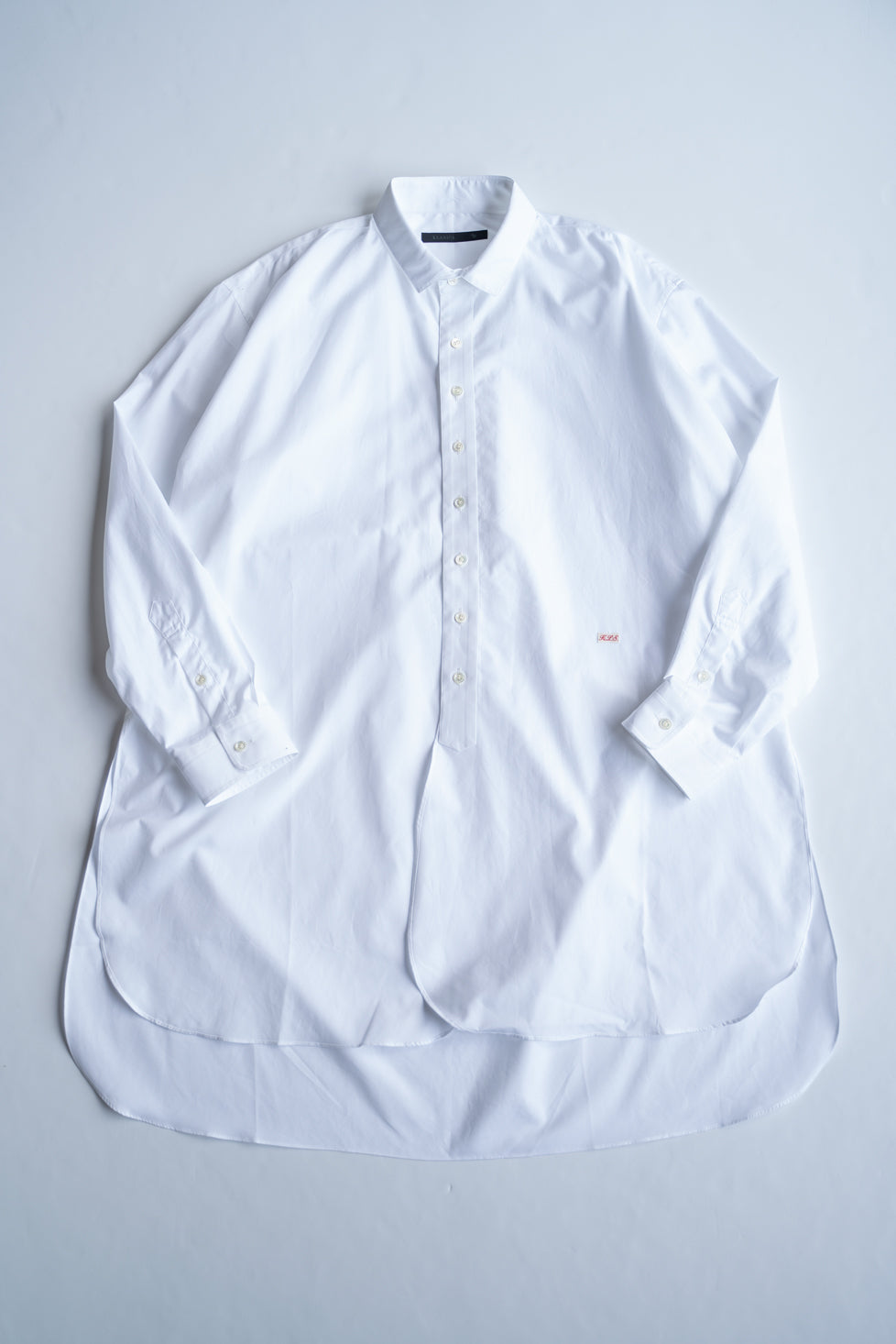 Over Sized Short Collar Shirts "SH-039"-CO（WHITE）