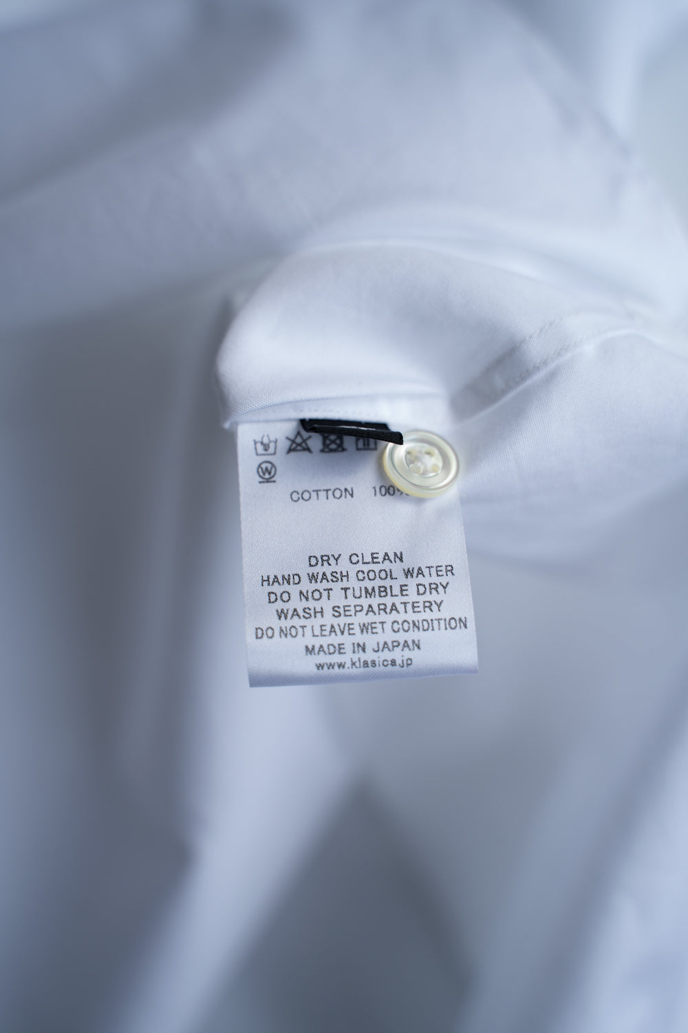 Over Sized Short Collar Shirts "SH-039"-CO（WHITE）