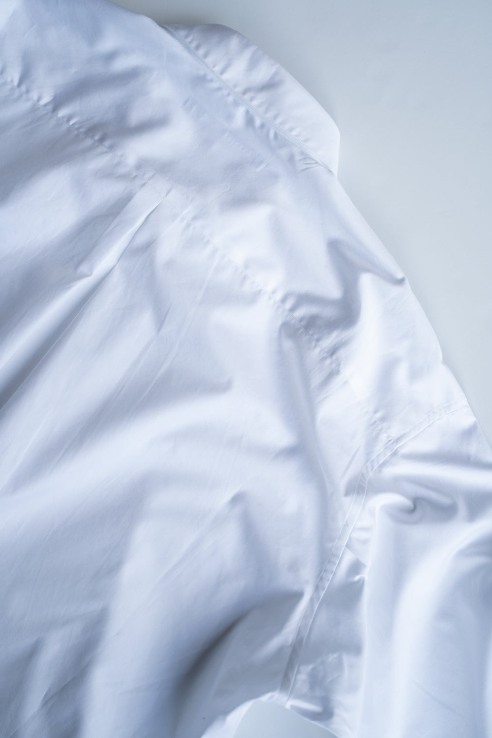 Over Sized Short Collar Shirts "SH-039"-CO（WHITE）