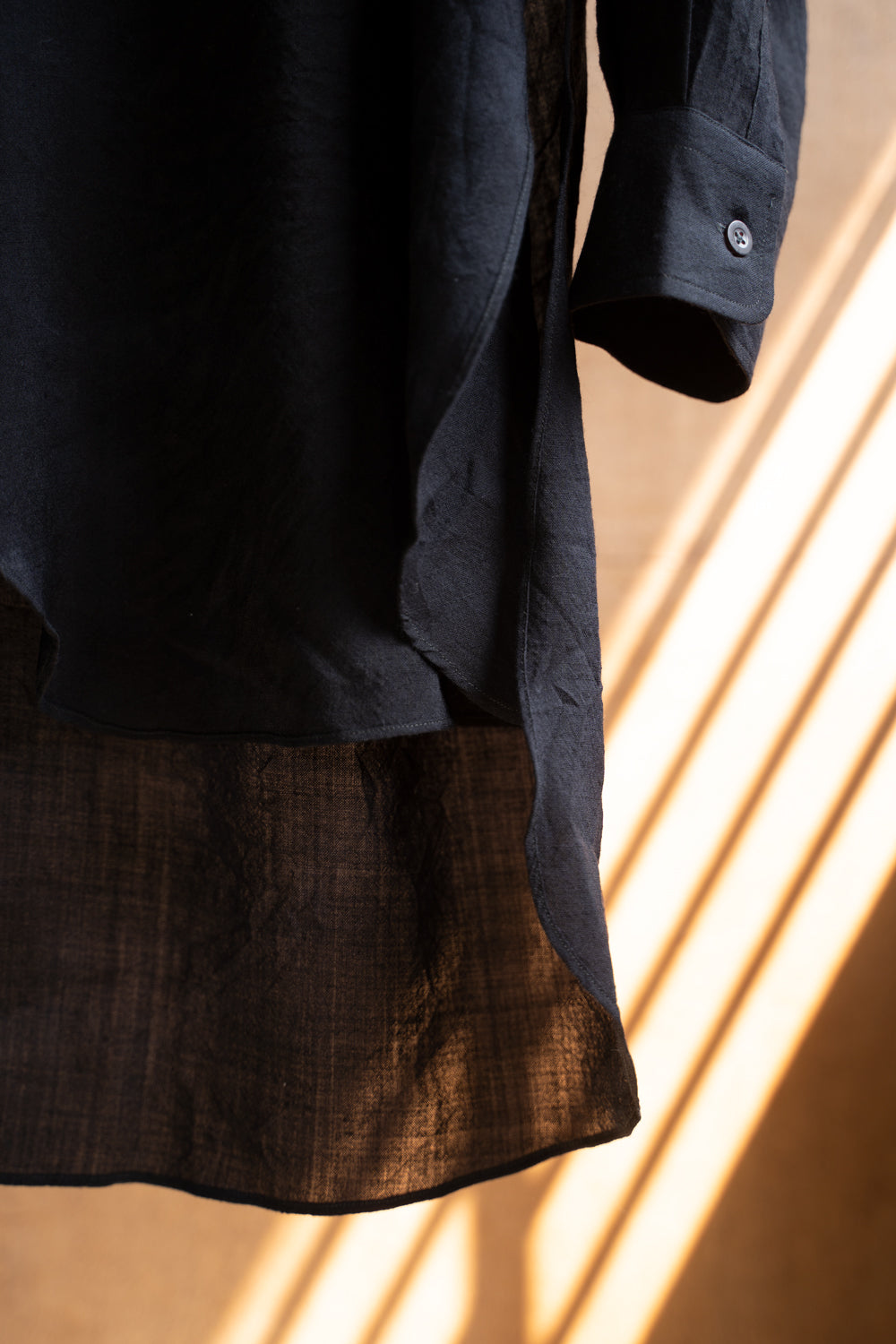 Over Sized Short Collar Shirts "SH-039"-MN（GRAY）