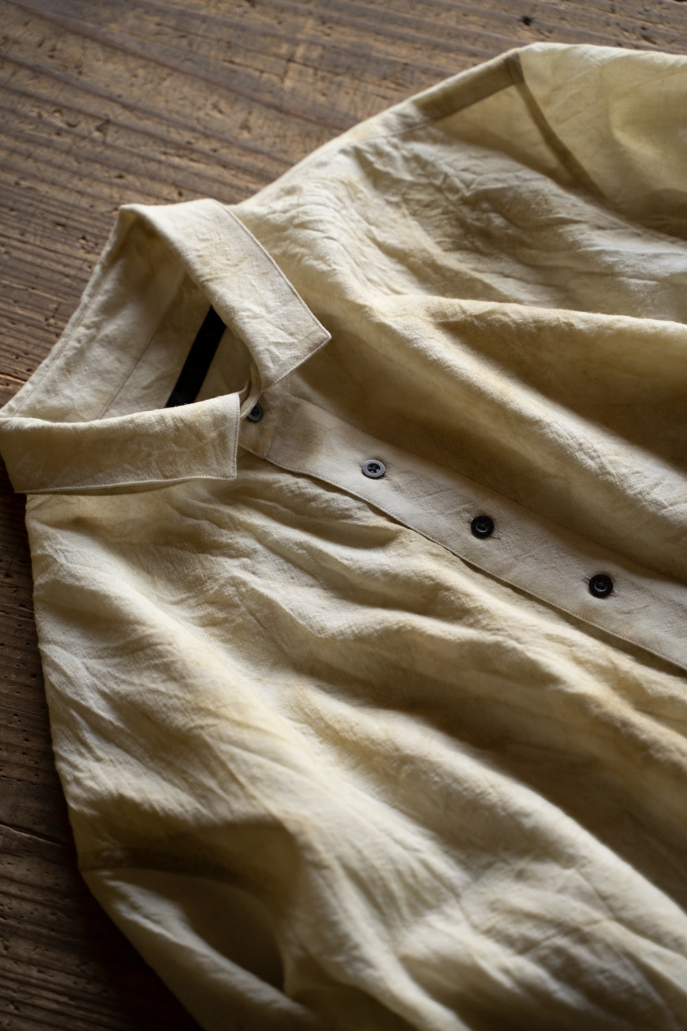 【ラスト1点】Over Sized Short Collar Shirts "SH-039"-MN（ECRU）