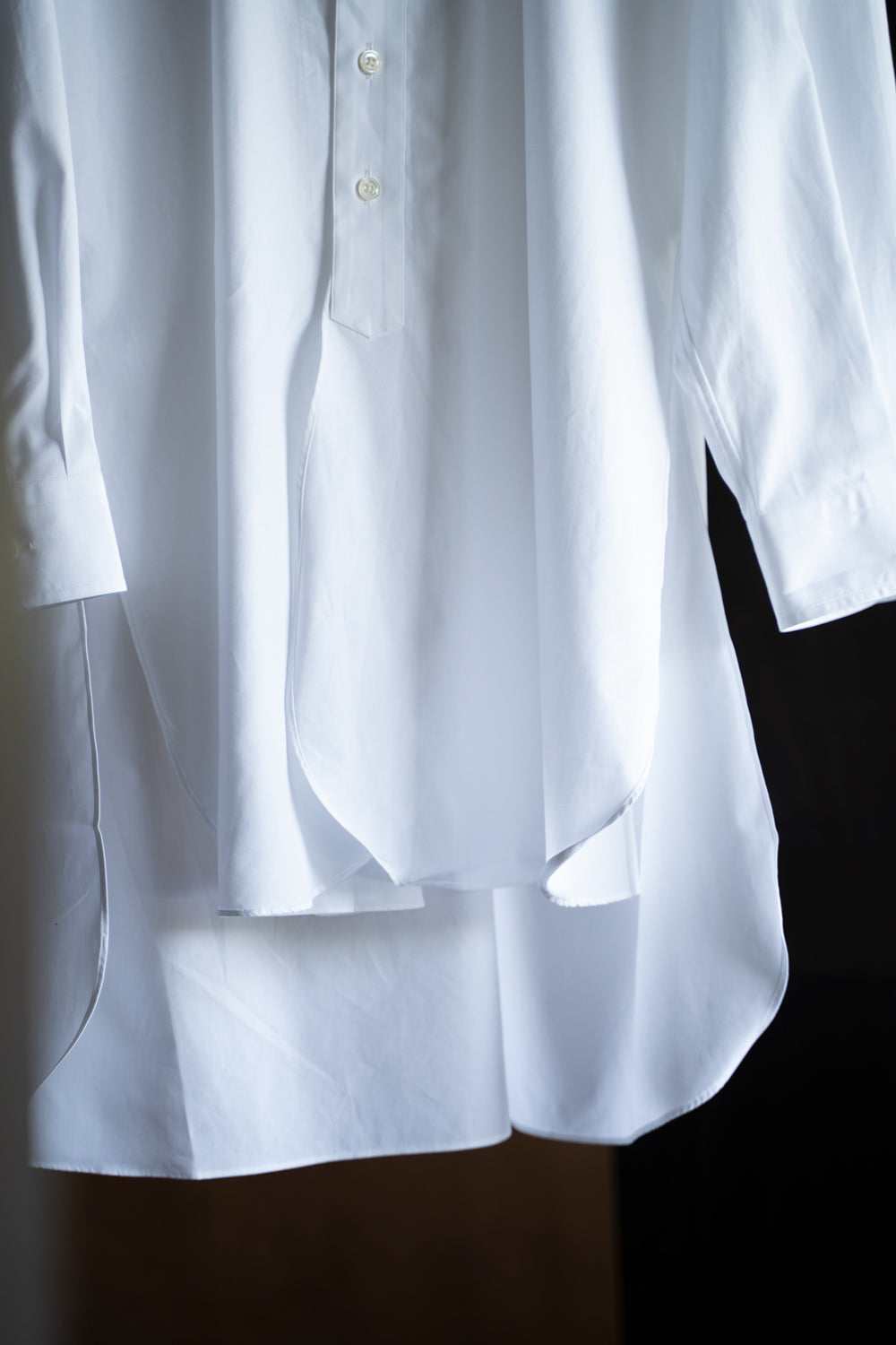 Over Sized Short Collar Shirts "SH-039"-CO（WHITE）