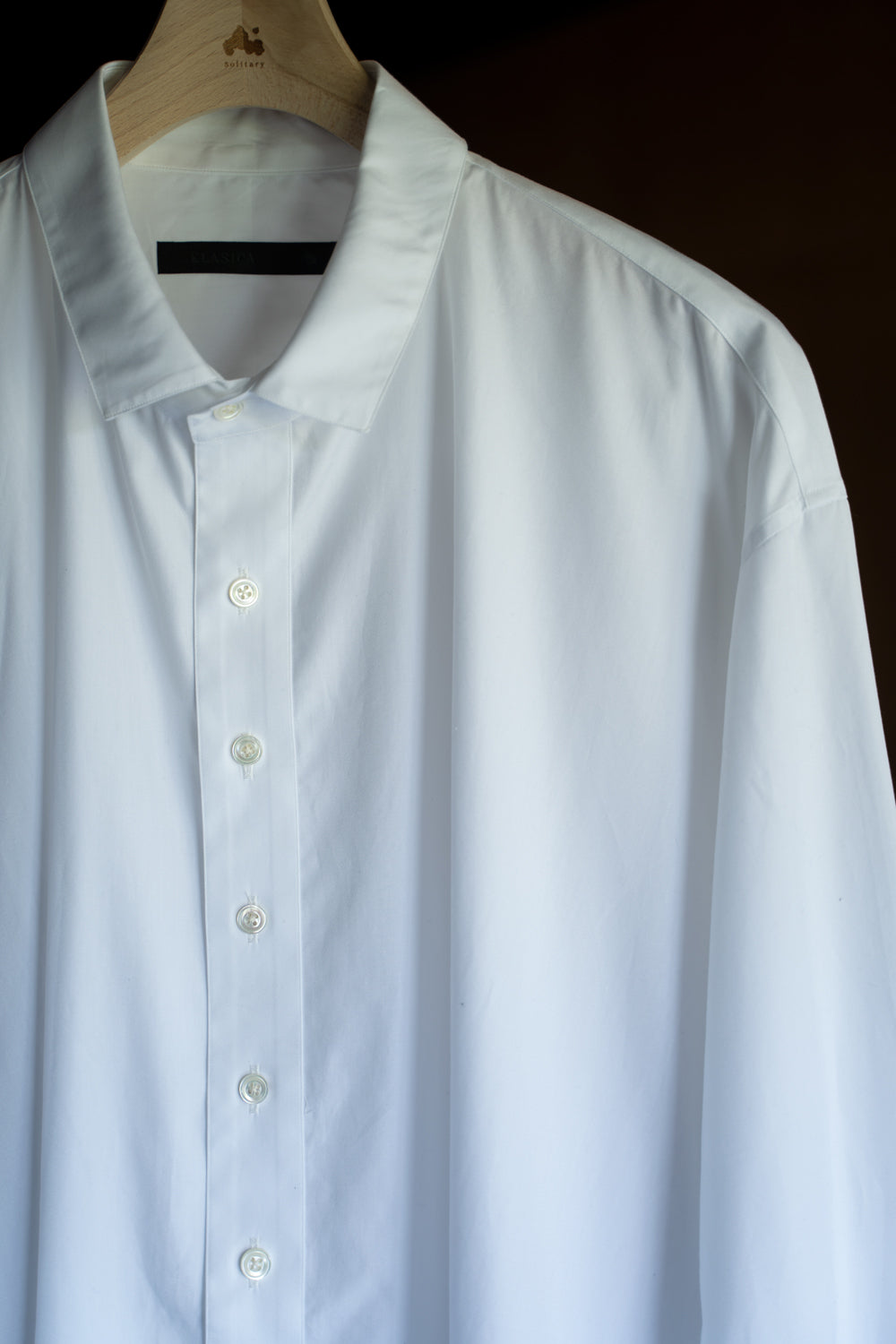 Over Sized Short Collar Shirts "SH-039"-CO（WHITE）